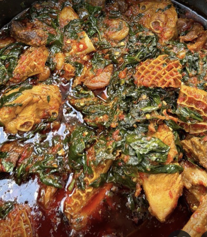 Nigerian Vegatable Stew (Efo riro)